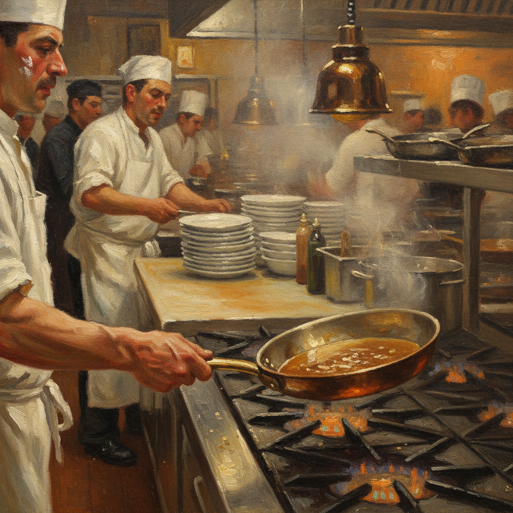 the lunch rush at le petit chaos
