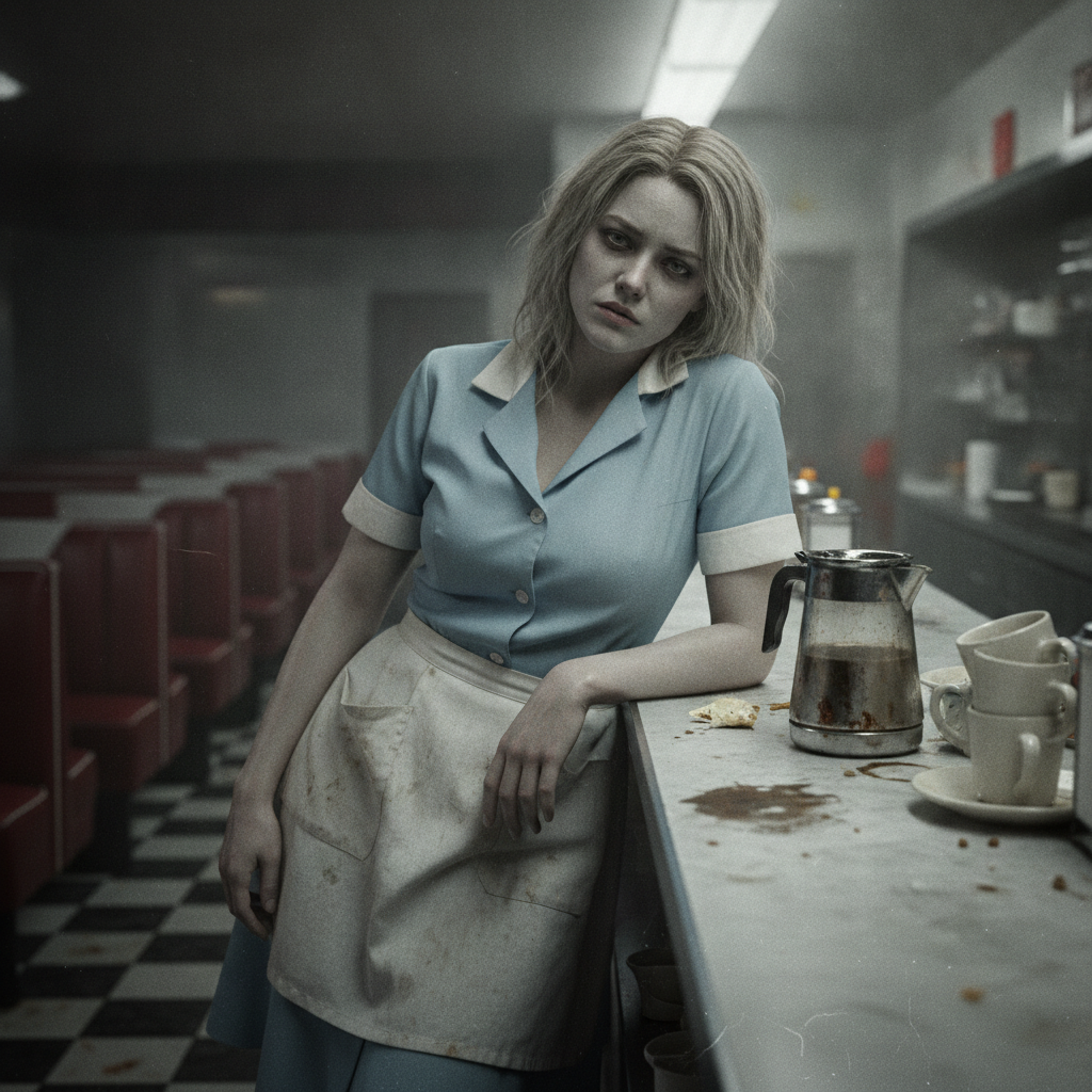 the waitress of the delayed prompt